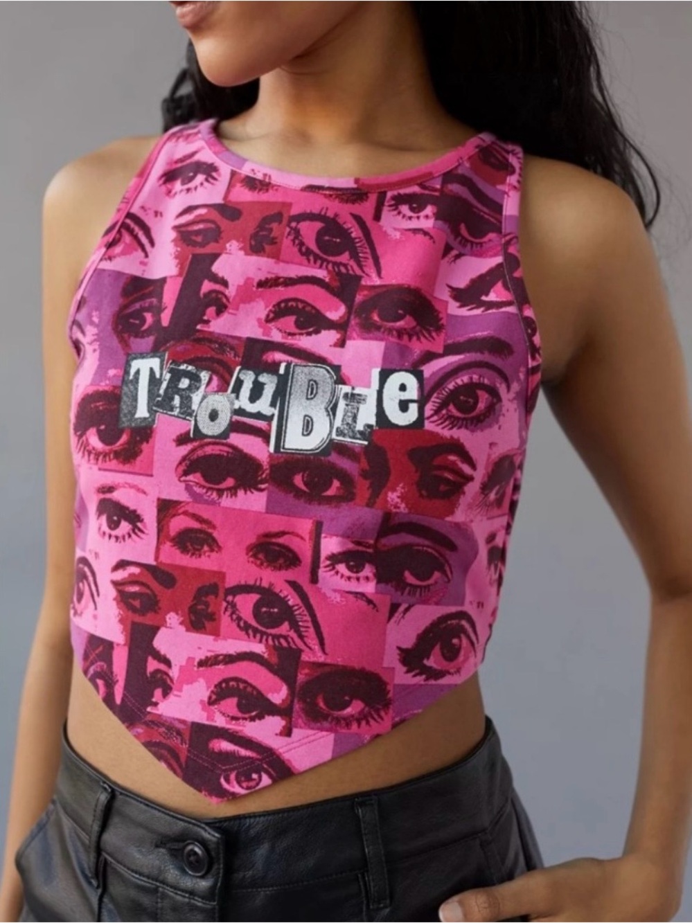 Urban Outfitters Fiona “Trouble” Tie Back Tank Top